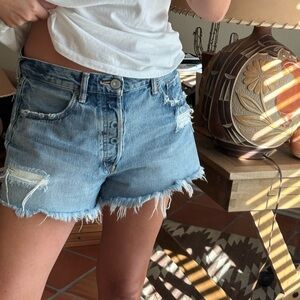 Moussy Blue Jean Shorts Distressed Cut-Off Style size 29 moussy shorts